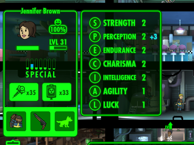 fallout shelter do special stats affect on vault combat?